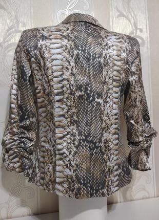 Новый пиджак под кожу рептилии , принт змеи, италия3 фото
