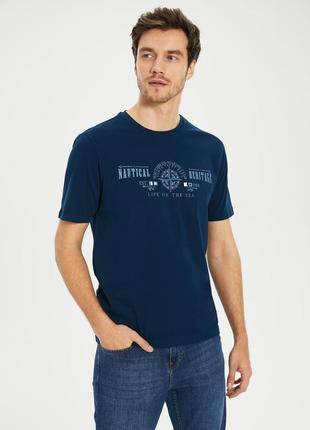 Синяя мужская футболка lc waikiki / лс вайкики nautical heritage4 фото