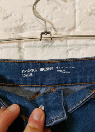 Фирменные стрейчевые джинсы 11-12 лет3 фото