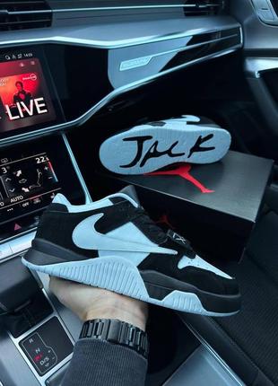 Мужские кроссовки nike air jordan x travis scott "cut the check" black whit