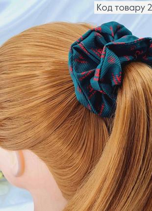 Резинка объемная женская с логотипами известных брендов, аксессуар для волос