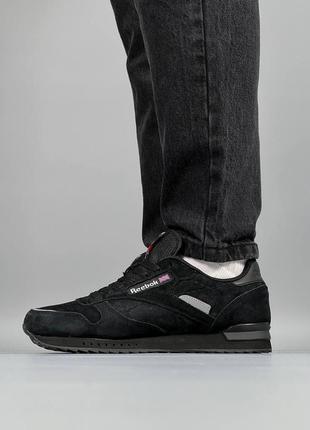Мужские кроссовки reebok classic m all black