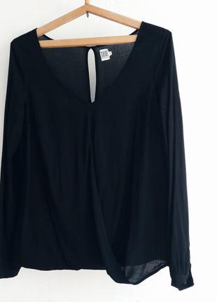 Блуза рубашка кофта джемер на запах длинный рукав saint tropez3 фото