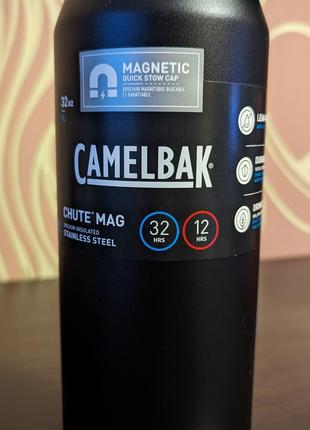 Термопляшка термофляга camelbak chute mag 32oz (1000мл) stainless steel3 фото