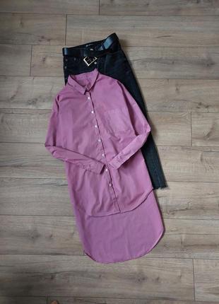 Сорочка сукня довга подовжена naturaline bio&fair еко рубашка био коттон платье удлиненная длинная