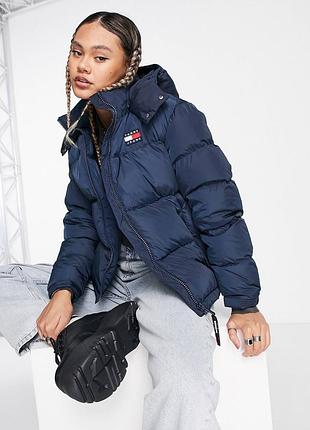 Новый оригинальный мужской женский пуховик tommy hilfiger jeans размер м1 фото