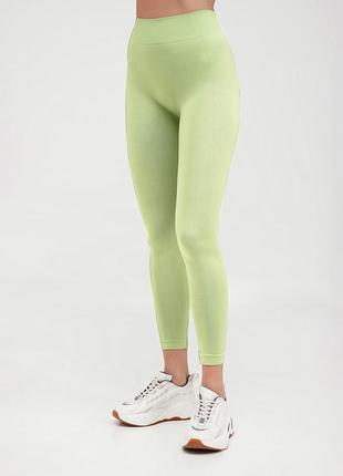 Безшовні штани з мікрофібри leggings 02 green ash