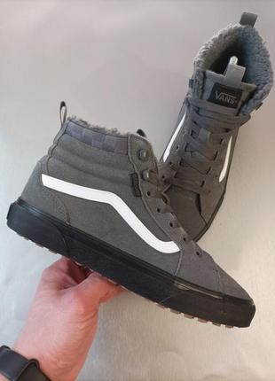 Зимние кеды vans filmore hi vansguard grey