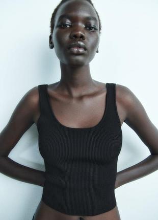 Черная майка от zara