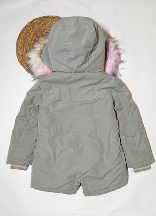 Парка куртка тепла зимова на дівчинку10 фото