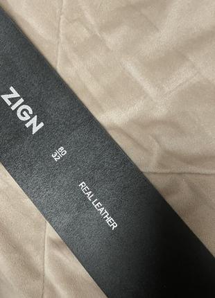 Zign широкий кожаный ремень5 фото