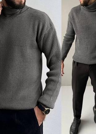 Мужской вязаный свитер8 фото