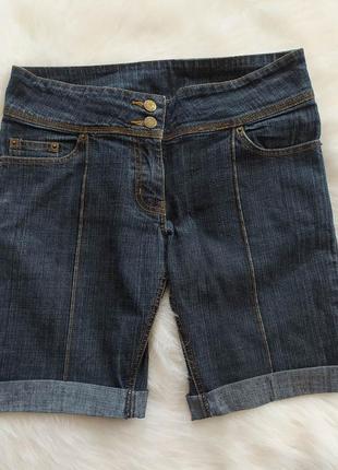 Стильные женские шорты б/в. джинс. 46й размер