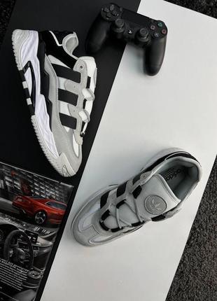 Чоловічі кросівки adidas originals niteball / адідас / демісезонні / весняні, літні, осінні / взуття / замша / білі, чорні, сірі