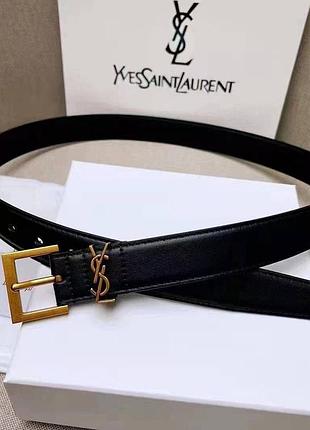 Ремінь шкіряний yves saint laurent