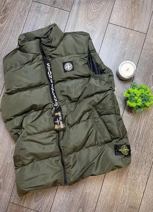 Чоловіча жилетка stone island6 фото