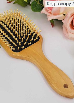 Дерев'яна щітка для волосся, масажний гребінець для довгого волосся