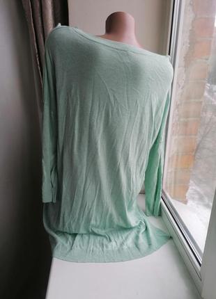 Легкий мятный свитерок кофта nkd рр хл (к115)3 фото