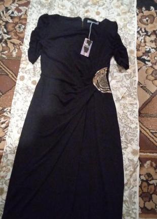Платье черная вечерняя коктейльная5 фото