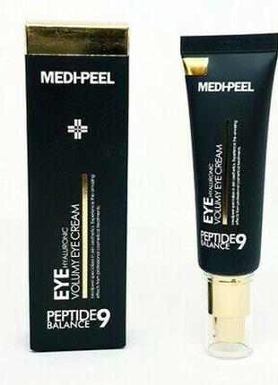 Крем для шкіри навколо очей з пептидами medi-peel peptide balance9 hyaluronic volumy eye cream, 40мл1 фото