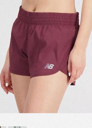 Шорты спортивные для бега фитнес спорт new balance разлетайки accel 2.5in short