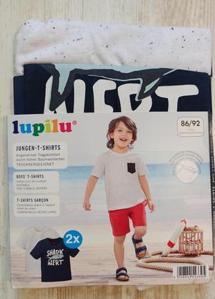 Lupilu® футболка на мальчика 12-24 мес. набор из 2 шт, германия