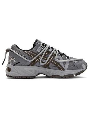 Мужские кроссовки asics gel-kahana tr v2 grey brown / aciкс гель кахана / легкие, дышащие , амортизация / для спорта, тренировок серые2 фото