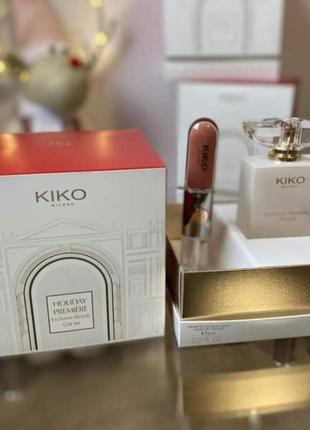 Оригінал подарунковий набір kiko holiday première exclusive beauty gift set кіко помада + парфум