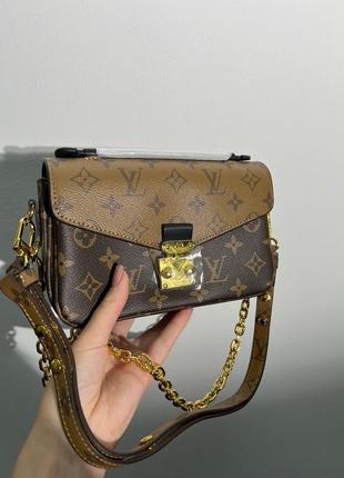 Женская сумка louis vuitton pochette métis east west bag5 фото