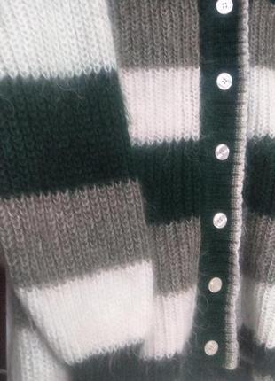 Винтажный эксклюзивный шерстяной свитер d sandhu из мохера l в стиле паража4 фото