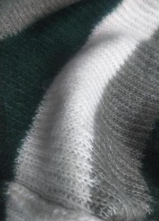 Винтажный эксклюзивный шерстяной свитер d sandhu из мохера l в стиле паража6 фото