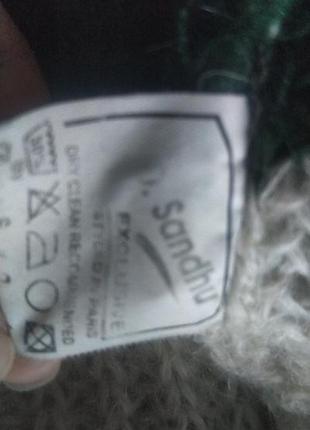 Винтажный эксклюзивный шерстяной свитер d sandhu из мохера l в стиле паража7 фото
