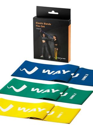 Набор эластичных лент для фитнеса way4you set of 31 фото