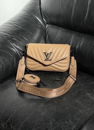 Женская сумка louis vuitton wave brown/black
