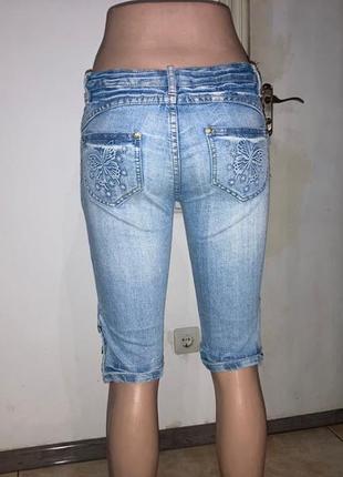 Винтажные джинсовые капри 00ви 90-ми бабочка барби в стиле gucci versace