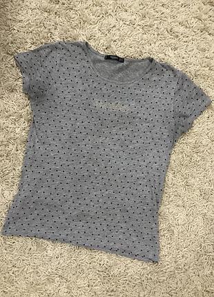 Сіра Футболка лого mango