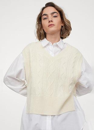 Новый асимметричный жилет h&m