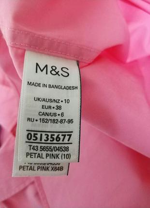 Стильна сорочка рубашка оверсайз oversize 100% бавовна бренд m&s marks & spencer, р.uk.106 фото