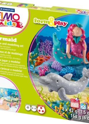 Набор для творчества fimo kids русалка 4 цвета х 42 г (4007817806258)1 фото