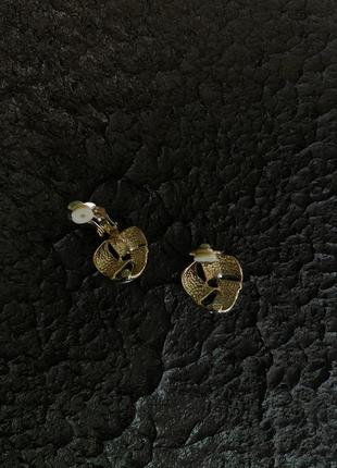 Винтажные клипсы с эмалью4 фото