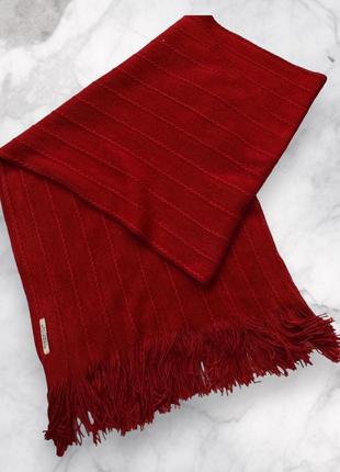 Теплий великий теракотовий шарф maison scotch