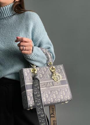 Сумка  medium lady d-lite bag grey 9