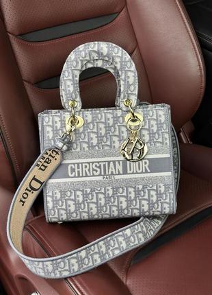 Сумка  medium lady d-lite bag grey 2