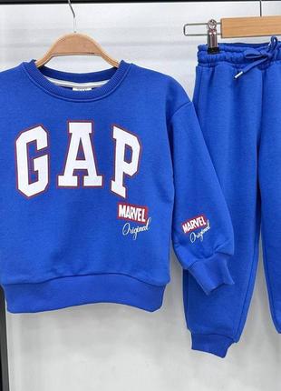 Костюм для хлопчика   марвел gap теплий 3 нитка  гап зимовий осінній повсякденний спортивний туреччина якісний оригінальний