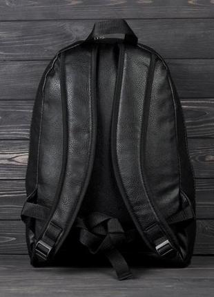 Черный городской рюкзак puma из экокожи4 фото