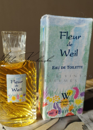 Миниатюрная туалетная вода fleur de weil weil1 фото