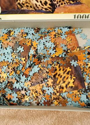 Trefl puzzle пазлы головоломка 1000 элементов 68х48 см леопард6 фото