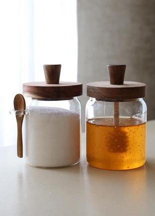 Медовница баночка сахарница емкость для меда сахара2 фото