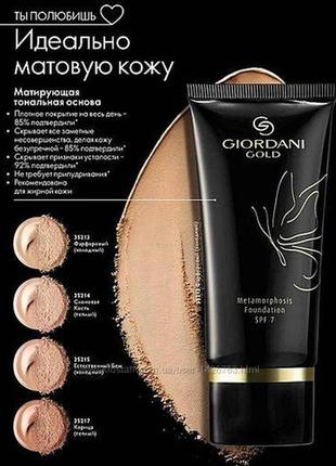 Тональна основа giordani gold metamorphosis foundation 35217,35215,35214,35213)