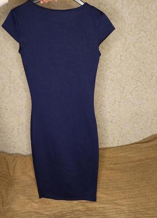 Сукня синя міді2 фото
